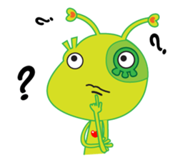 Happy Green Lizard sticker #12542840