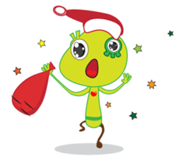 Happy Green Lizard sticker #12542846