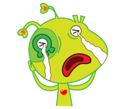 Happy Green Lizard sticker #12542851