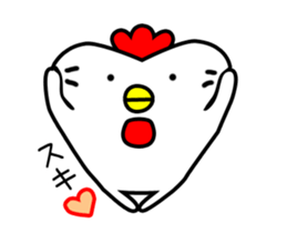 Chicken with no merit to move sticker #12543632