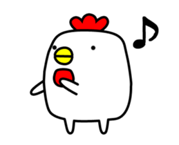 Chicken with no merit to move sticker #12543635