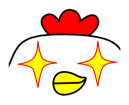 Chicken with no merit to move sticker #12543641