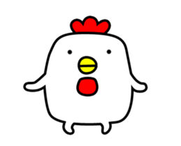Chicken with no merit to move sticker #12543642