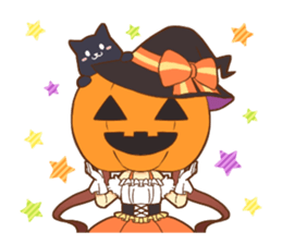 Halloween witch sticker #12543833