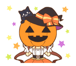 Halloween witch sticker #12543833
