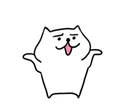 White dog Ponta sticker #12544600