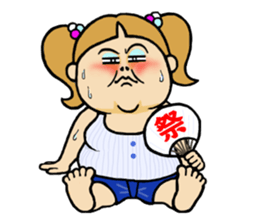 Sour look girls Sticker sticker #12544867
