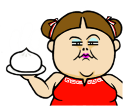 Sour look girls Sticker sticker #12544870