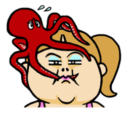 Sour look girls Sticker sticker #12544873