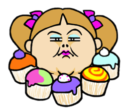 Sour look girls Sticker sticker #12544880