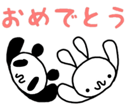 Rabbit & Panda part.2 sticker #12544893