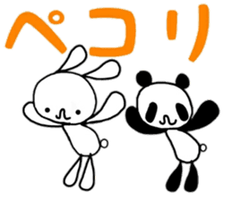 Rabbit & Panda part.2 sticker #12544910