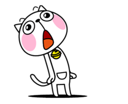 The cat soul moves sticker #12545490