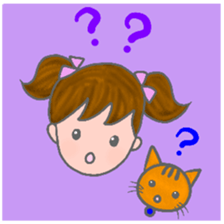 cat and girl part9 sticker #12545649