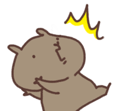 Wombat and chick. sticker #12546327