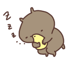 Wombat and chick. sticker #12546338