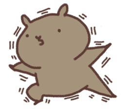 Wombat and chick. sticker #12546342