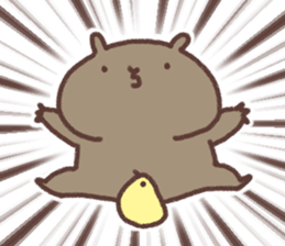 Wombat and chick. sticker #12546348