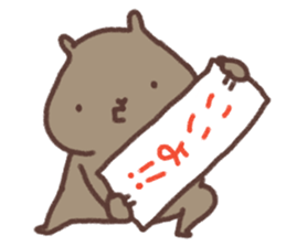 Wombat and chick. sticker #12546354