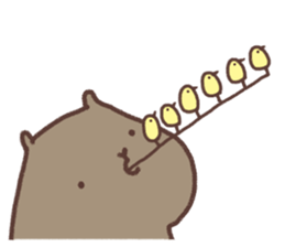 Wombat and chick. sticker #12546358