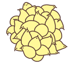 Wombat and chick. sticker #12546365