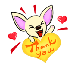 Sweetheart~the Big Ears Chihuahua sticker #12546471