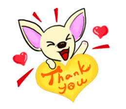 Sweetheart~the Big Ears Chihuahua sticker #12546471