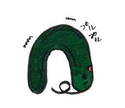 funny cucumber sticker #12546985