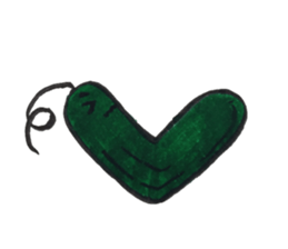 funny cucumber sticker #12546986