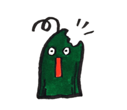 funny cucumber sticker #12547006