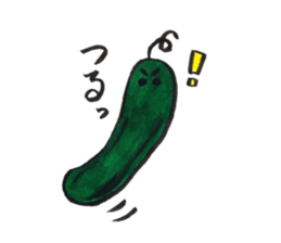 funny cucumber sticker #12547007