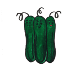 funny cucumber sticker #12547009