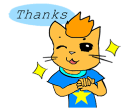 With adorable cats and dogs sticker #12547240