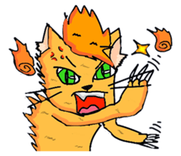 With adorable cats and dogs sticker #12547241