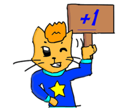 With adorable cats and dogs sticker #12547245