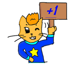 With adorable cats and dogs sticker #12547245