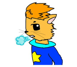 With adorable cats and dogs sticker #12547248