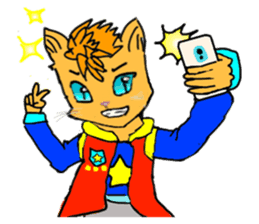 With adorable cats and dogs sticker #12547251