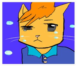 With adorable cats and dogs sticker #12547254