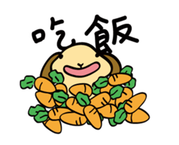 The Fat Fat Rabbit sticker #12547321