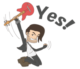 D' Rocker Dude sticker #12549490