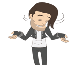 D' Rocker Dude sticker #12549496