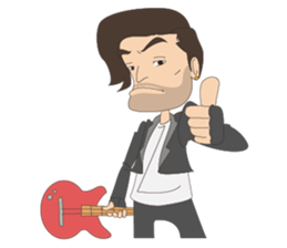 D' Rocker Dude sticker #12549497