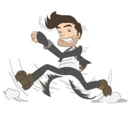 D' Rocker Dude sticker #12549499