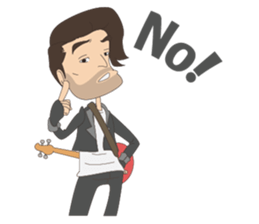 D' Rocker Dude sticker #12549509