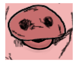 The cool pig which moves. sticker #12550213