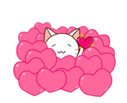 Siamese cat animation sticker #12550251