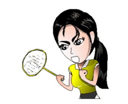 badminton team Animation-ENG sticker #12550884