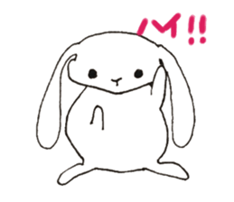 Lop ear gloom child sticker #12551299