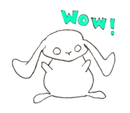 Lop ear gloom child sticker #12551303